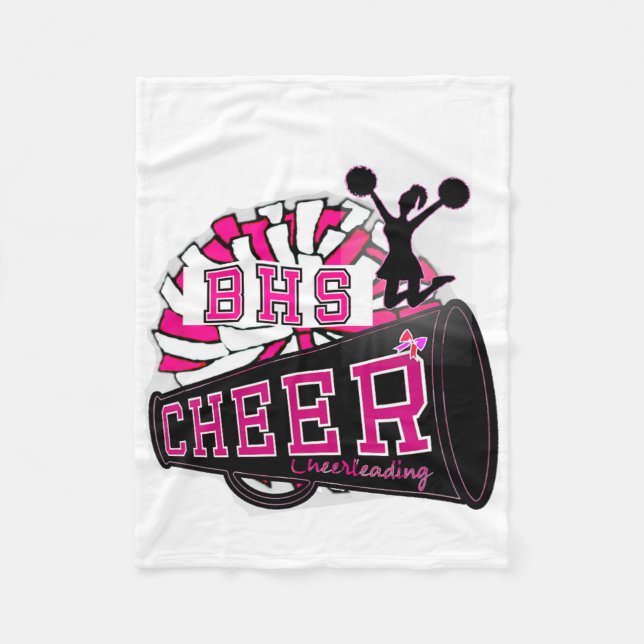 Custom Bhs Mascot Cheerleading Front  Fleece Blanket (Front)