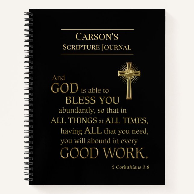 Custom Bible Scripture Journal (Front)