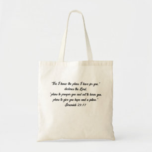 Custom Bible Verse And Christian Fish  Tote Bag