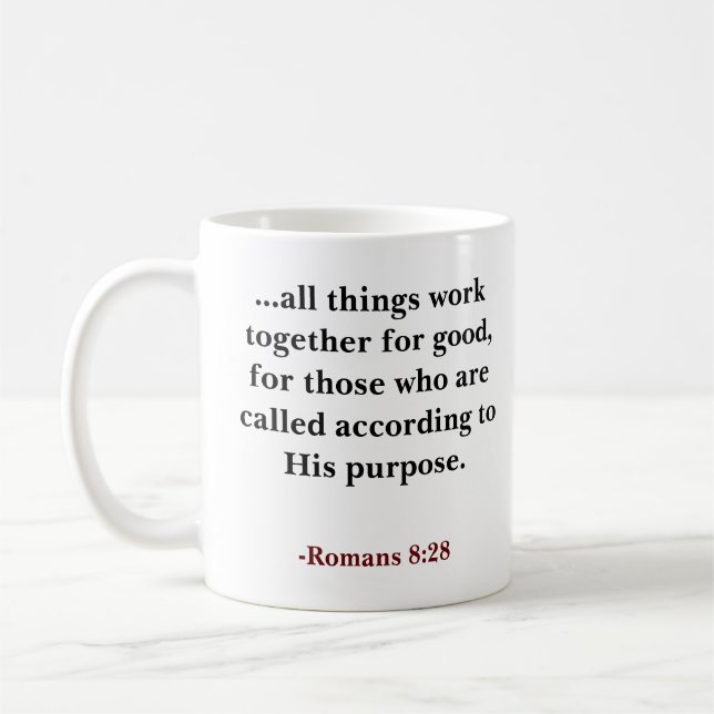 Custom bible verse Christian  Coffee Mug (Left)