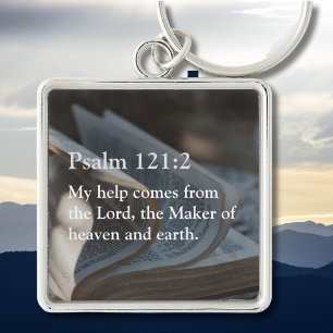Custom Bible Verse Christmas Gifts for Pastors Key Ring