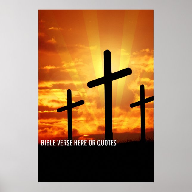 Custom Bible Verse Or Personalised Saying Quotes  Poster (Front)