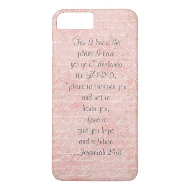 Custom Bible Verse Phone Case (Back)