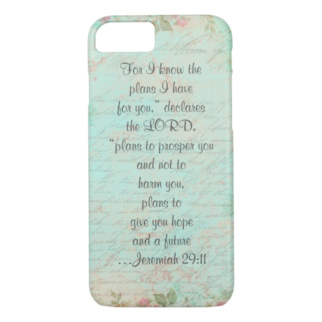 Custom Bible Verse Phone Case (Back)