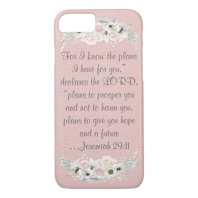 Custom Bible Verse Phone Case (Back)