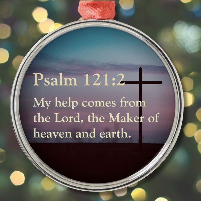 Custom Bible Verse Quote Christian Gifts for Women Metal Ornament (Christian Gifts for Women)