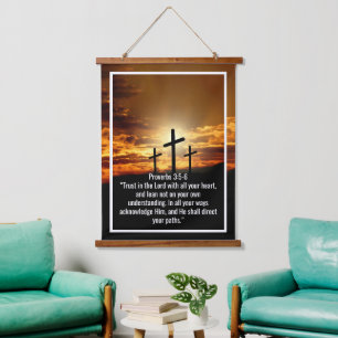 Custom bible verses quotes and personalised word hanging tapestry