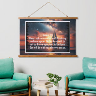 Custom bible verses quotes and personalised word hanging tapestry