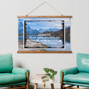 Custom bible verses quotes and personalised word hanging tapestry