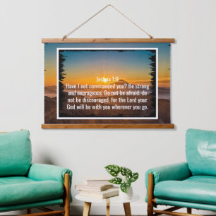 Custom bible verses quotes and personalised word hanging tapestry
