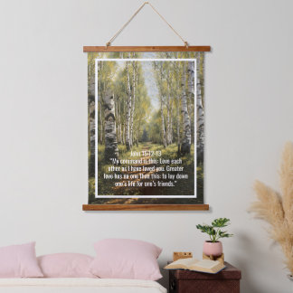 Custom bible verses quotes and personalised word hanging tapestry