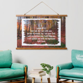 Custom bible verses quotes and personalised word hanging tapestry