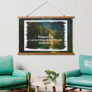 Custom bible verses quotes and personalised word hanging tapestry