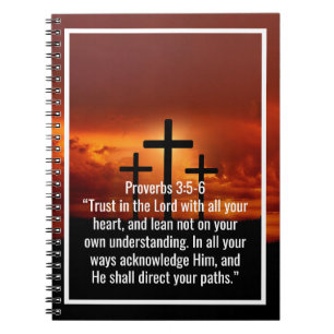 Custom bible verses quotes and personalised word notebook