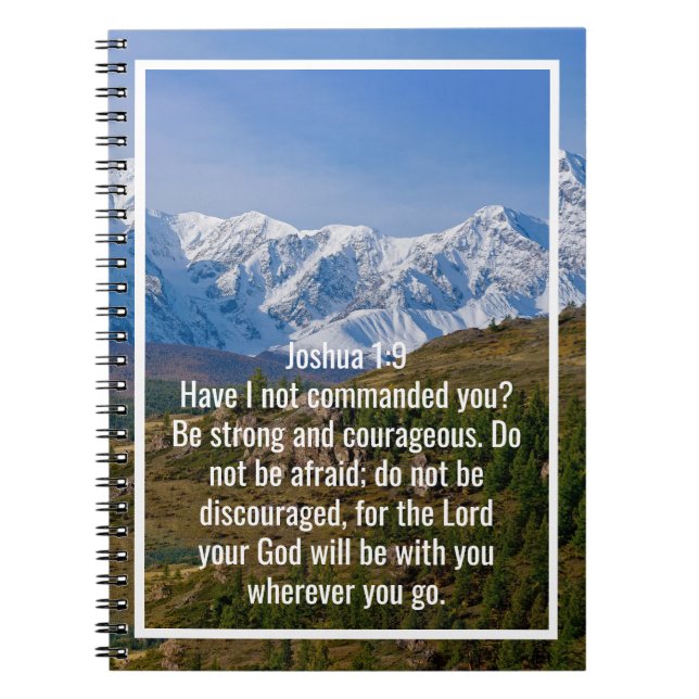 Custom bible verses quotes and personalised word  notebook (Front)