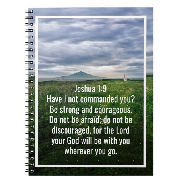 Custom bible verses quotes and personalised word  notebook (Front)
