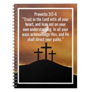 Custom bible verses quotes and personalised word notebook