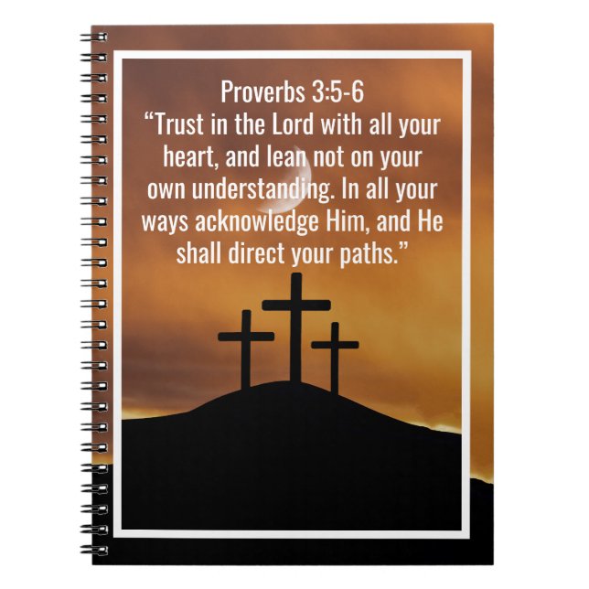 Custom bible verses quotes and personalised word  notebook (Front)
