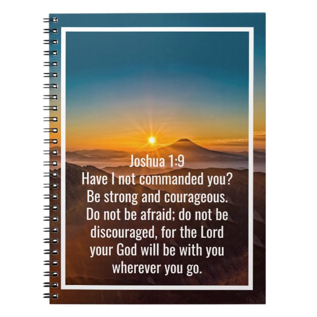 Custom bible verses quotes and personalised word  notebook (Front)