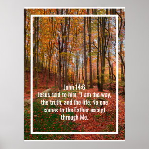 Custom bible verses quotes and personalised word poster
