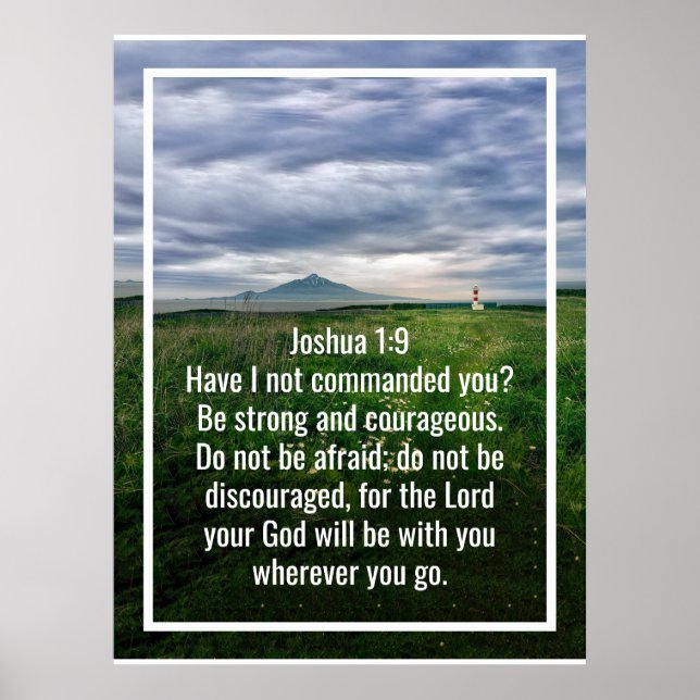 Custom bible verses quotes and personalised word  poster (Front)