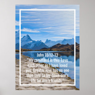Custom bible verses quotes and personalised word poster