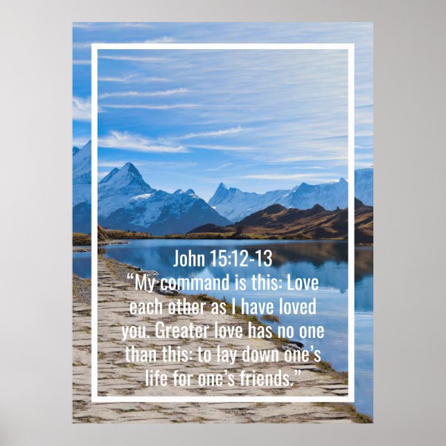 Custom bible verses quotes and personalised word  poster (Front)