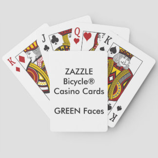 Custom Bicycle® Casino Playing Cards GREEN FACES