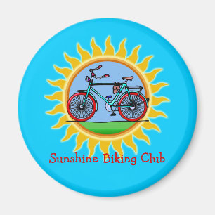 Custom Bicycling Club Logo Wear Magnet