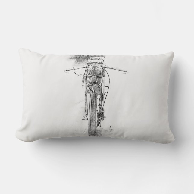 Custom Bike Motorcycle Motorbike Throw Pillow (Front)