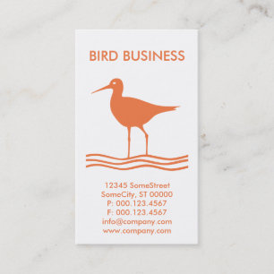 custom bird business business card