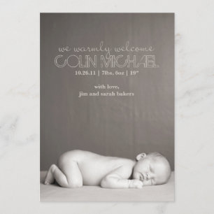 Custom Birth Announcement