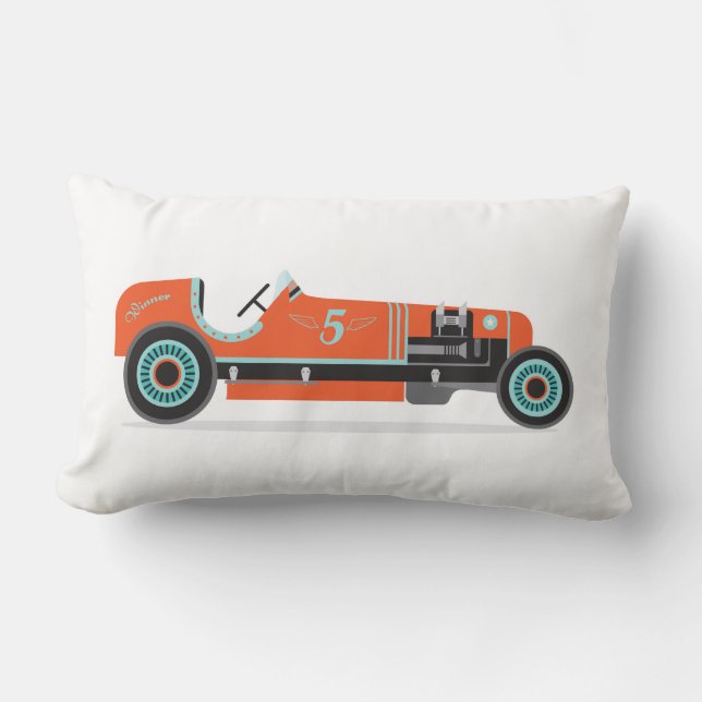 Custom Birth Announcement Pillow - Transportation (Front)
