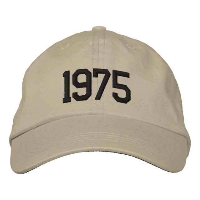 Custom Birth Year 50th Birthday Gift Personalised  Embroidered Hat (Front)