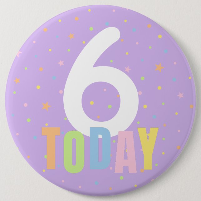 Custom Birthday Age Button Badge  (Front)