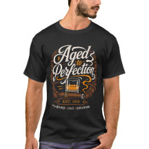 Custom Birthday Aged to Perfection Whiskey Dad