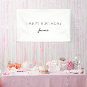 Custom Birthday Banner Personalised Birthday Name