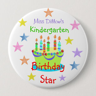 Custom Birthday Buttons for Teachers Template