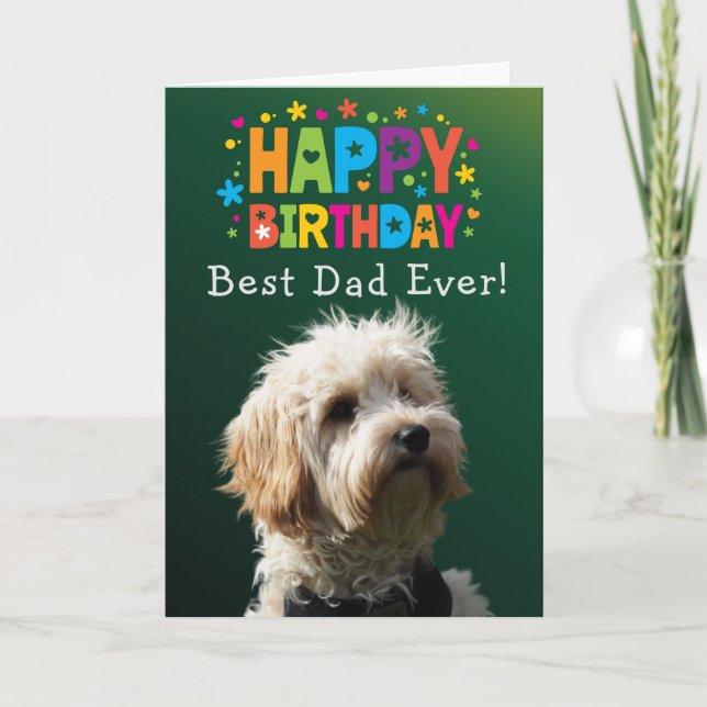 Custom Birthday Card Best Dad Ever (Front)