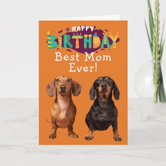 Custom Birthday Card Best Mum Ever (Front)