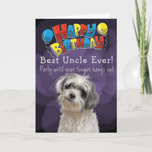 Custom Birthday Card Best Uncle Ever (Front)