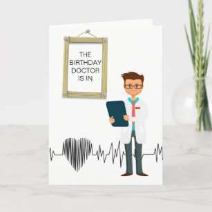 Custom Birthday Card for a Doctor