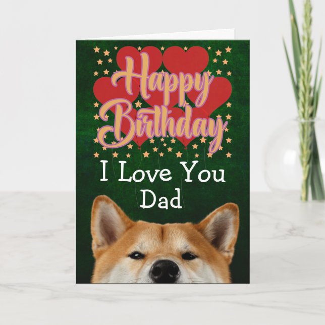 Custom birthday card for your Dad (Front)