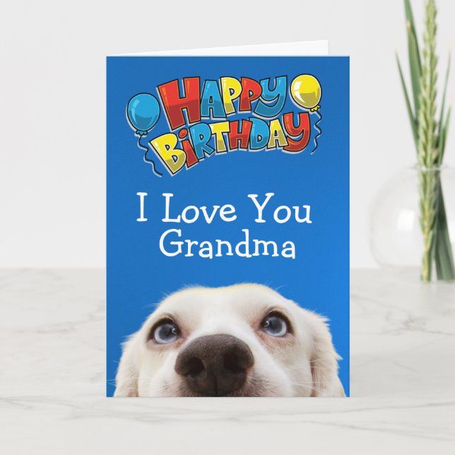Custom birthday card for your Grandma (Front)