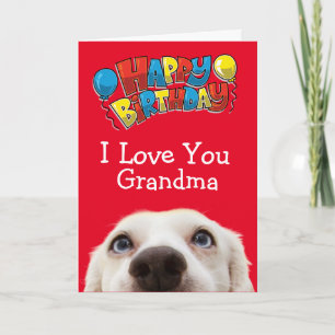 Custom birthday card for your Grandma
