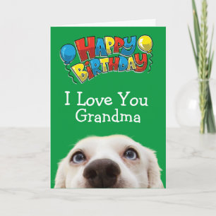 Custom birthday card for your Grandma