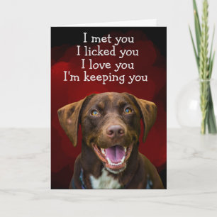 Custom Birthday Card from your Labrador Retriever