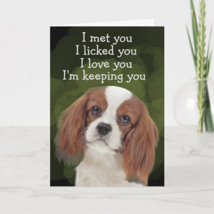 Custom Birthday Card King Charles Cavalier
