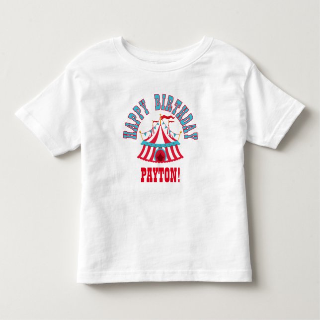 Custom Birthday Carnival T-Shirt for Girls (Front)