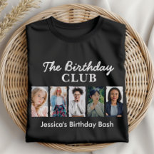 Custom Birthday Club with 5 Photos and Name